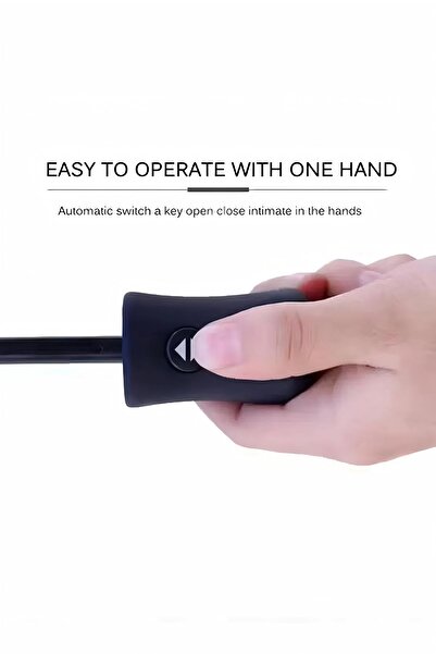 Generic Fully Automatic Uv Protection Tri-fold Umbrella Black Plastic Sun Umbrella Sunshade Umbrella