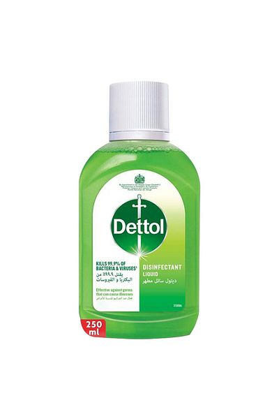 Dettol Disinfectant Liquid 250 ml Kills 99.9% Germs, Multi-purpose Cleaning & Antiseptic Protection