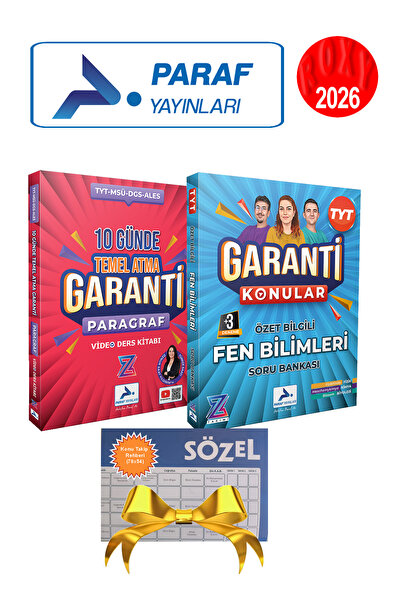 paraf yayınları PARAF GARANTİ 10 GÜNDE PARAGRAF- FEN BİLİMLERİ SB HEDİYELİ