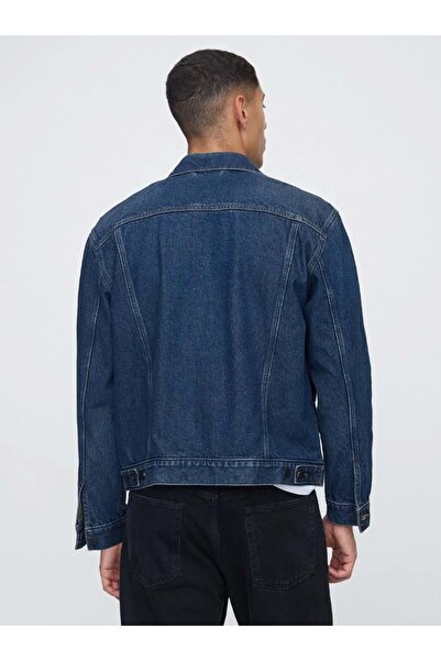 GAP V-New Denim Icon Jacket - Lıght 722737000 Icon Denim Куртка Чоловіча Джинсова Куртка СИНЯ