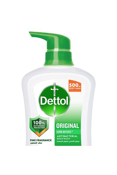 Dettol Original Body Wash Pine Fragrance 500 ml Refreshing Clean, Long-lasting Freshness & Gentle Skin