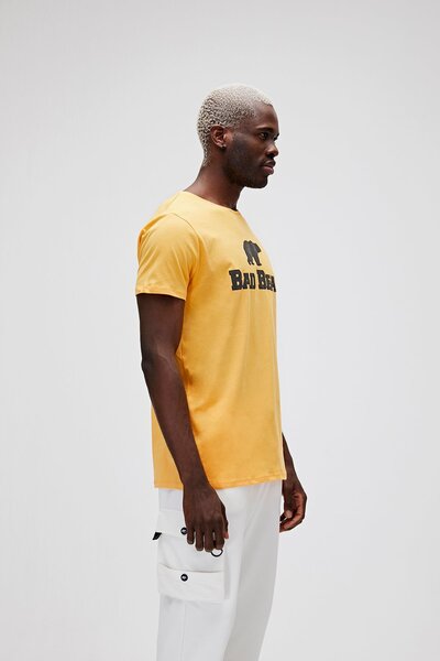 Bad Bear Tee Bisiklet Yaka Erkek Tişört - Hardal