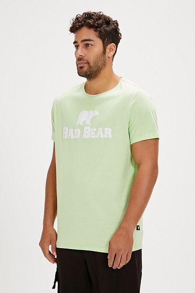 Bad Bear تي شيرت رجالي برقبة دائرية باللون الأخضر
