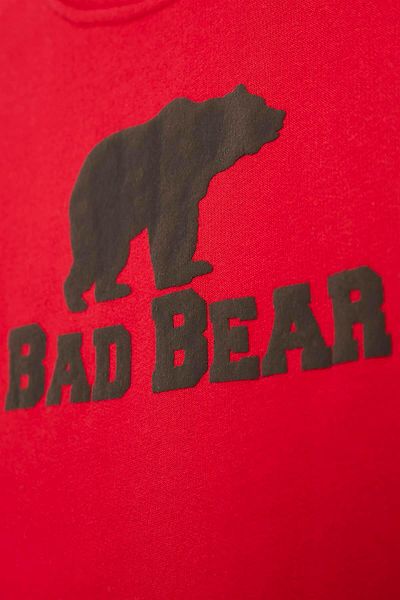 Bad Bear Logo Crewneck Kids Crimson-red Red Printed Children's Sweatshirt