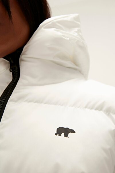 Bad Bear Wayfarer puffer off-white white Hooded tall women's coat