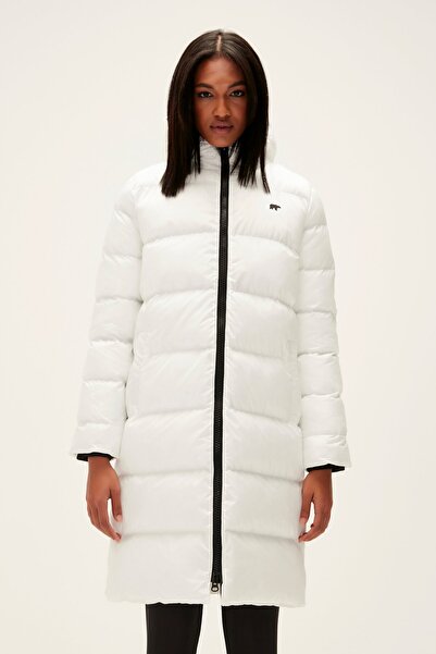 Bad Bear Wayfarer puffer off-white white Hooded tall women's coat