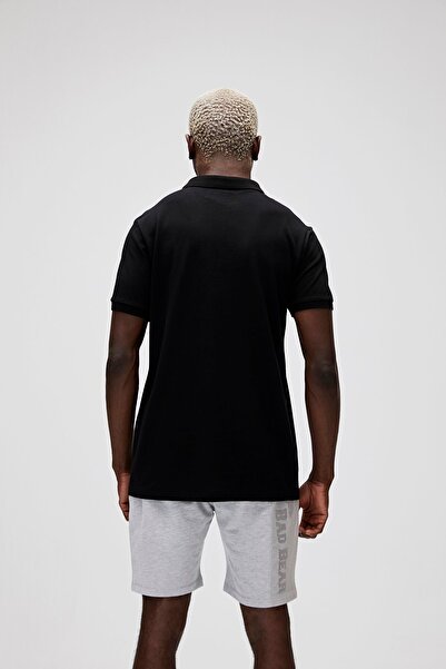 Bad Bear Pánské tričko Stark Black Polo Neck