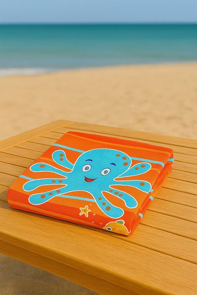 Kidaxi Octopus Patterned Beach Towel 70X150