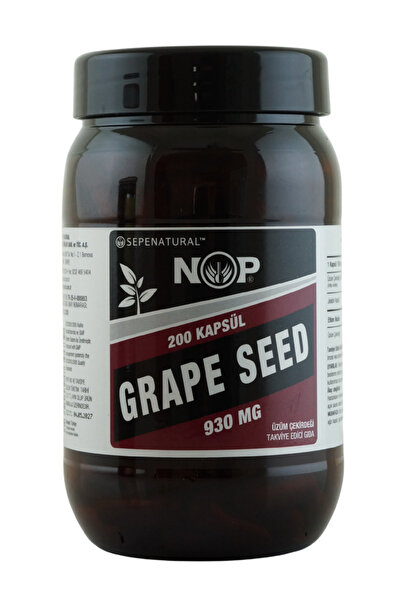 Sepe Natural NOP Üzüm Çekirdeği Grape Seed Full Potency 200 Kapsül x 930 mg
