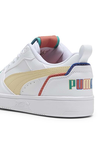 Puma 395568-01 Rebound V6 Lo R,S, B Jr Unisex Sneakers WHITE