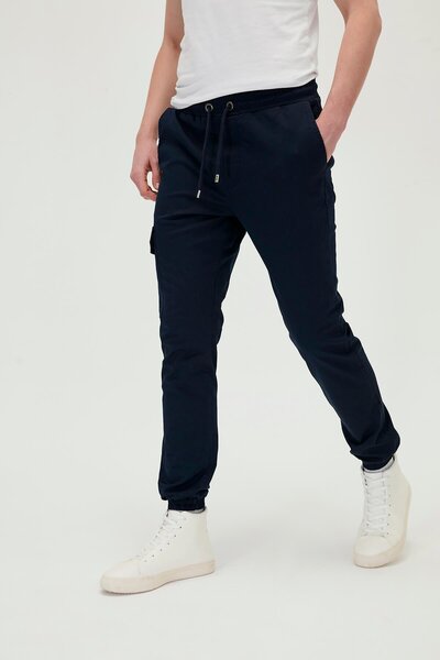 Bad Bear Boston Pants Navy Blue Ανδρικό Παντελόνι Φούτερ
