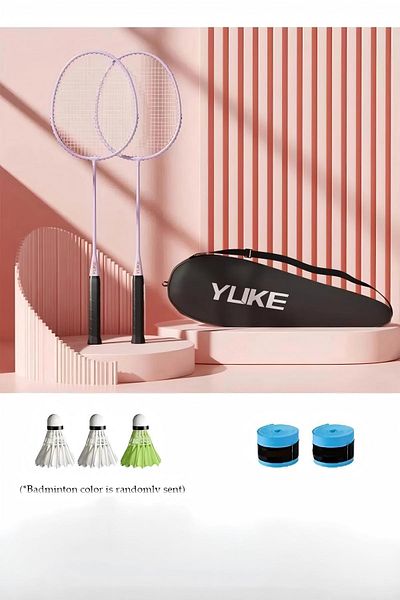 fun zone Badminton Rackets Set Of 2 Badminton Racquets Lightweight Including Badminton Bag 3 Badminton