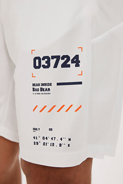 Bad Bear Diego Men's White Shorts - Comfortable and Stylish Design