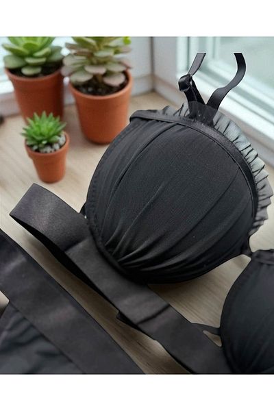 Lunary Sattens Supported oyster μοντέλο Lace Underwire Bra Panty Set - Γυναικεία εσώρουχα