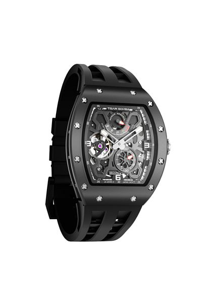 Tsar Bomba Men's Automatic Black Dial Watch - TB8212C-02
