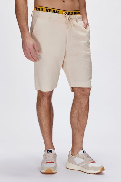 Bad Bear Lyne Beige Men's Shorts - Side Pocket