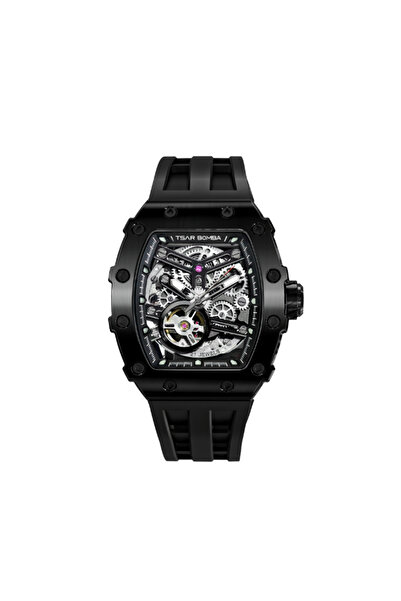 Tsar Bomba Men's Automatic Black Dial Watch - TB8208A-45