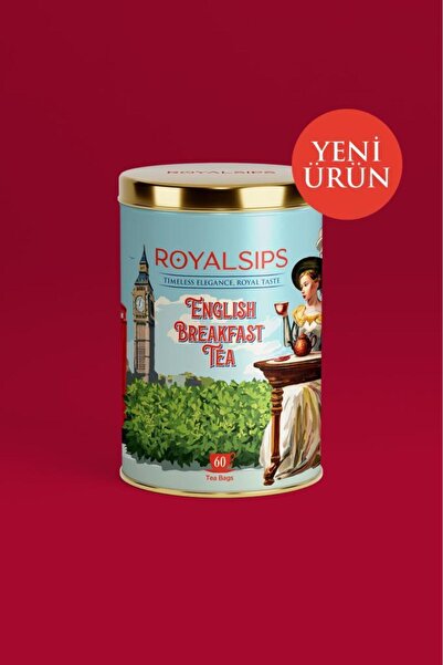 RoyalSips English Breakfast Tea 60 Süzen Poşet