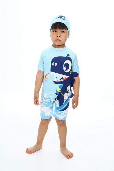 My Kids Wear Boneli Zippered Boys' Swimsuit