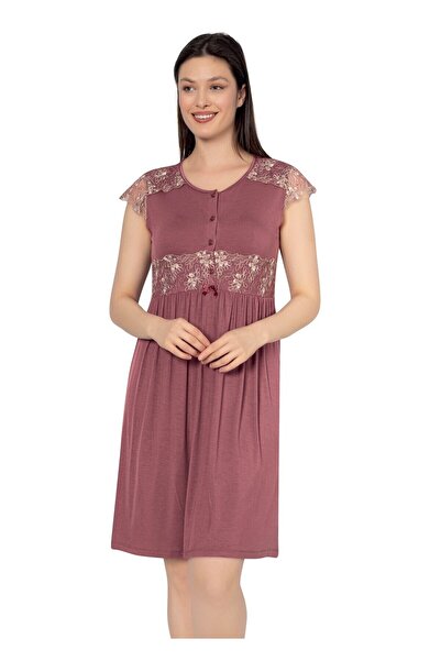 Cotpark 13588 Μοντέλο Sifiр Νυχτικό με δαντέλα με μανίκια