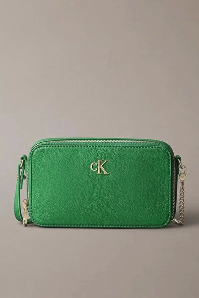 Calvin Klein Minimal Monogram Kadın Yeşil Omuz Çantası LV04K1086G-0K6