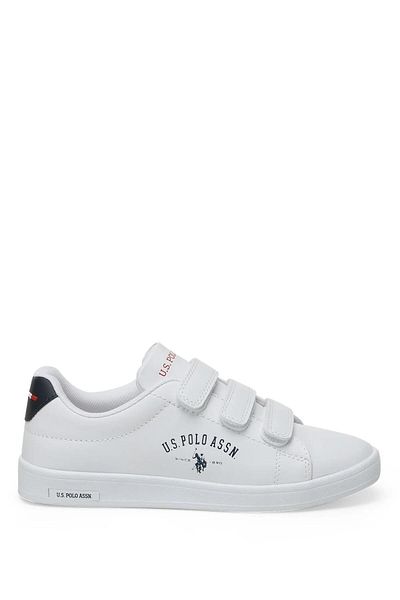 U.S. Polo Assn. حذاء رياضي نسائي من Singer 2pr باللون الأبيض