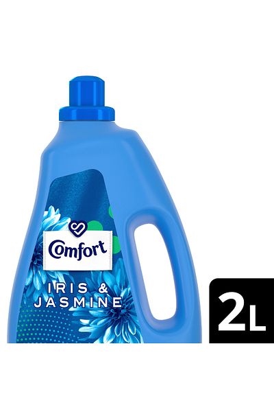 Comfort منعم أقمشة مركز برائحة السوسن والياسمين، 2 لتر، انتعاش يدوم طويلاً وعناية فائقة بالنعومة للملابس