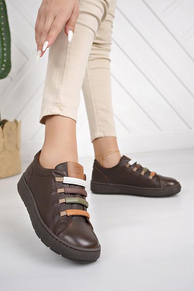 Mammamia D24KA 85 Pantofi de damă din piele naturală maro