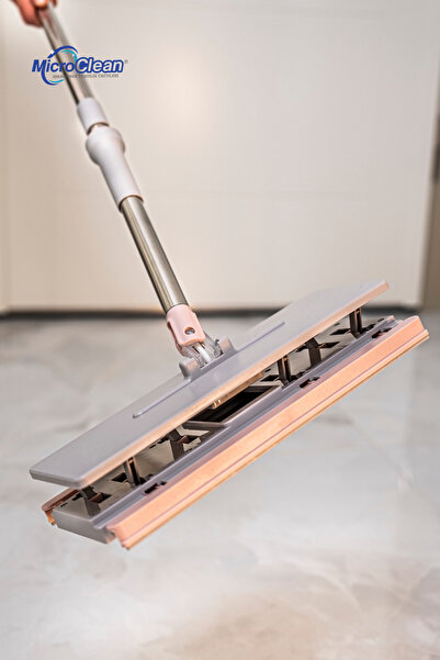 Micro Clean MissClean Tüm Bezlere Uyumlu Click Mop,4XL Islak Mendillere Uyumlu Kendinden Sıkıştırmalı Mop Paspas