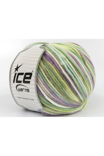 Ice yarns (4 قطع 100 جرام) صوف VARICOLOR WORSTED، أكريليك 4 عبوات