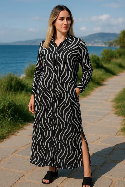 MODA Viscose Shirt Dress, Dress, Viscose Dress