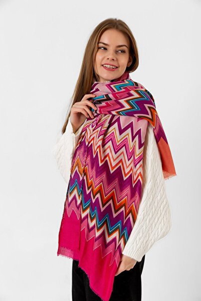 Axesoire 15080 Ροζ σάλι με σχέδιο Zizgas