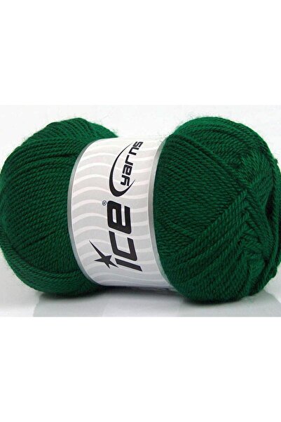 Ice yarns 4x100 جرام. خيوط دورا الأكريليكية باللون الأخضر الزمردي الشتوي، خيو...