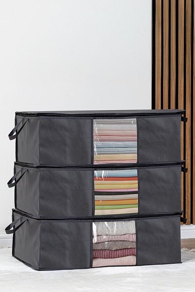 Pazar Kapısı 3-Piece Windowed Underbed Storage Organizer Set