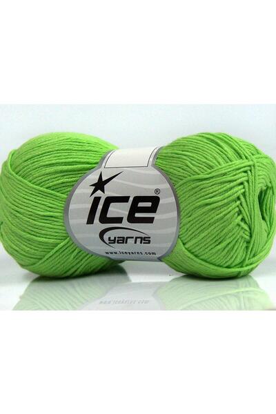 Ice yarns 8x50 جرام. قطن نقي فاخر للأطفال، خيوط صيفية، قطن، 100% قطن