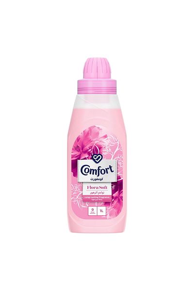 Comfort Fabric Softener Flora Soft 1 Litre Ultra-soft Clothes With Long-lasting Fresh Spring Fragrance