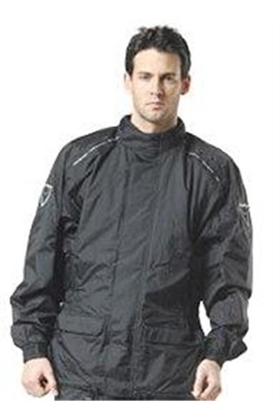 Revit Yağmurluk Jacket Monsoon Yağmurluk Üst Siyah Şok Kampanya