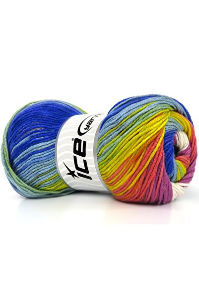 Ice yarns (4 قطع 100 جرام) مجموعة ANTIPILLING MAGIC مكونة من 4 قطع باللون الأ...