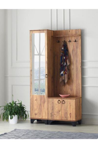 Erezogulları Mobilya Elmas Portmanto Askılık Ayakkabılık Aynalı 100x36x193 cm
