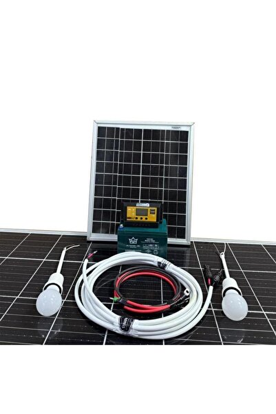 Teknovasyon Arge 25 Watt Güneş Paneli Aydınlatma Paketi Solar Paket