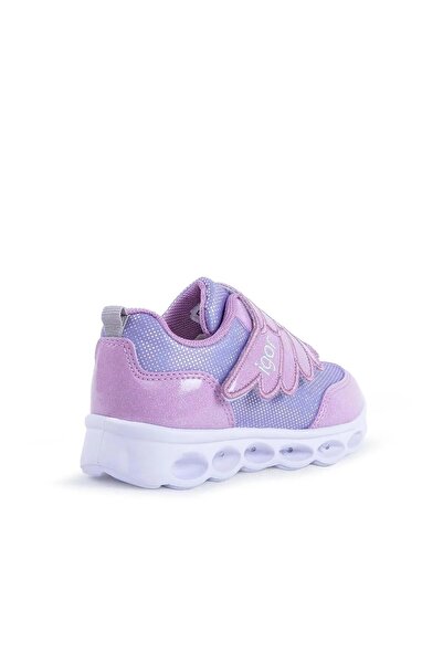 IGOR Bc10001-002 Bella Kız Işıklı Cırtlı Çocuk Günlük Ayakkabı Lila