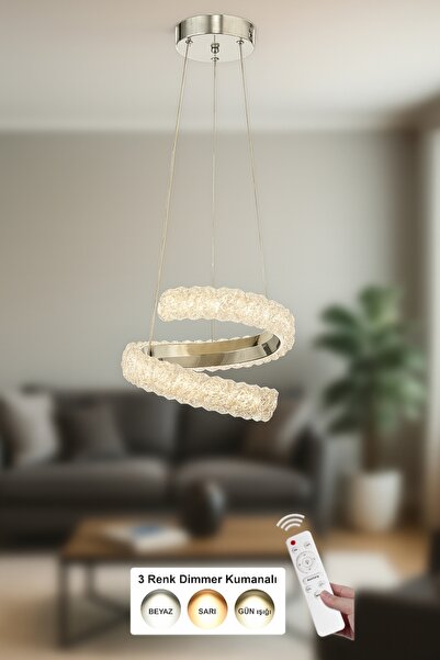 Avizemoda Milly 30 cm Dimmer Kumandalı 3 Renk Ledli (Sarı-Beyaz-Gün Işığı) Mo...