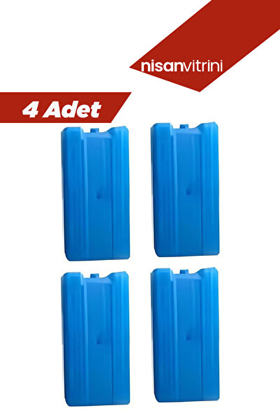 Nisan Vitrini 4 Adet Buz Aküsü / Buz Kasedi / Ice Box Buz Kalıbı / Buz Akusu