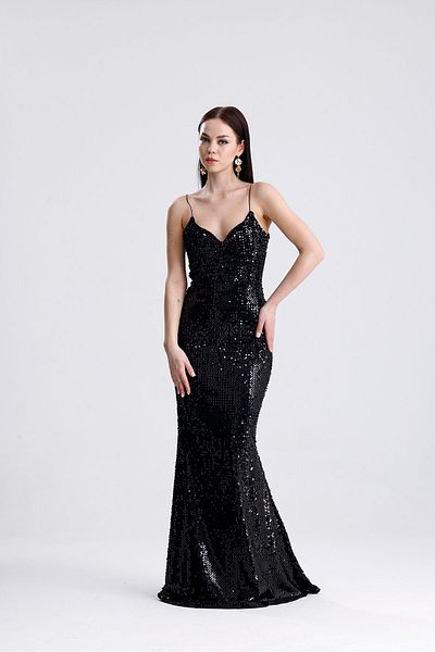 SELİN MODA EVİ Trend Velvet Fish Φόρεμα