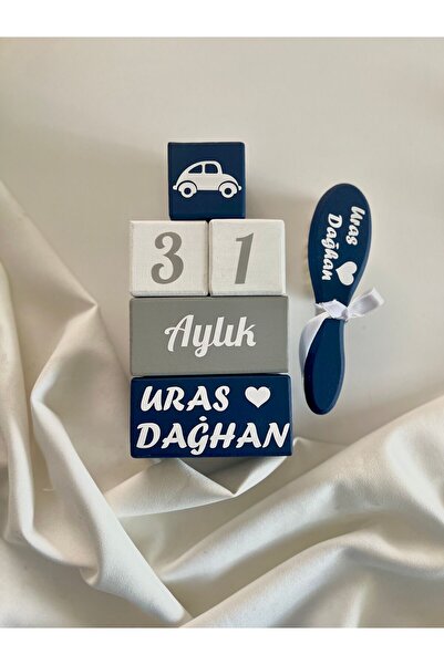 mogokids Anne bebek anı küpü dekor renkli isimli Cekım aksesuarı