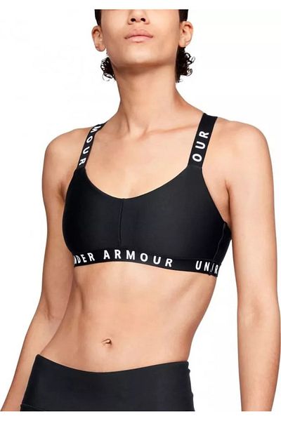 Under Armour Γυναικείο αθλητικό σουτιέν - Wordmark Strappy Sportlette - 1325613-001