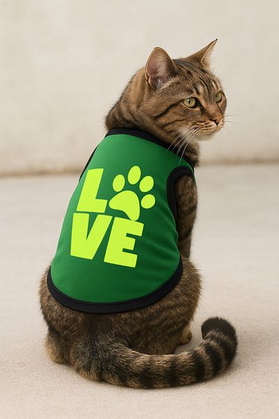 Monopetz Green Love - New Season Size Xs Polar Dog and Cat Outfit