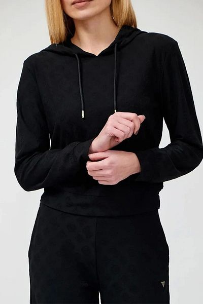 Guess Hanorac Monica Ls pentru femei, negru, V5rq21kclg2-p9zv