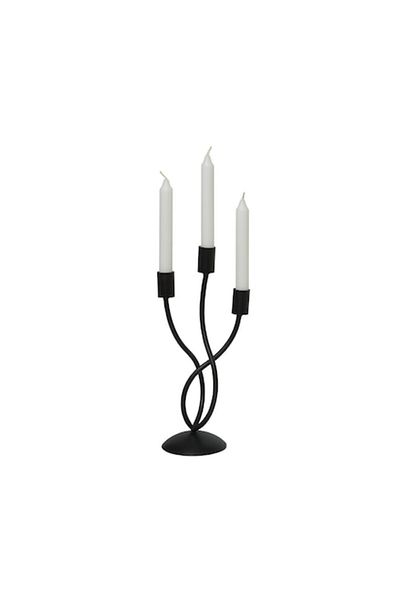 fromro Grace Matte Black Candle Holder