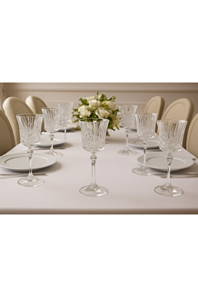 Mikasa Moor Cristal D'arques Lady Diamond 6'lı Fransız Cam Şarap Kadehi 270 m...